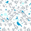 WINTER (türkis) - Baumwoll Webware
