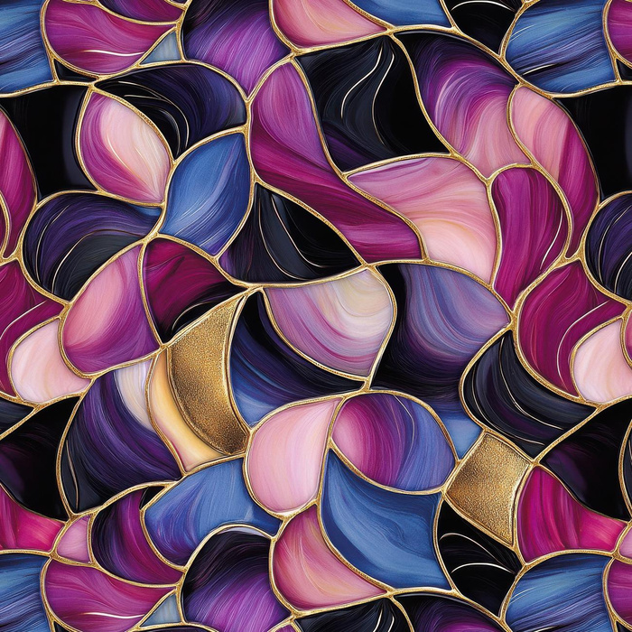 STAINED GLASS WZ. 14- single jersey s elastanem ITY