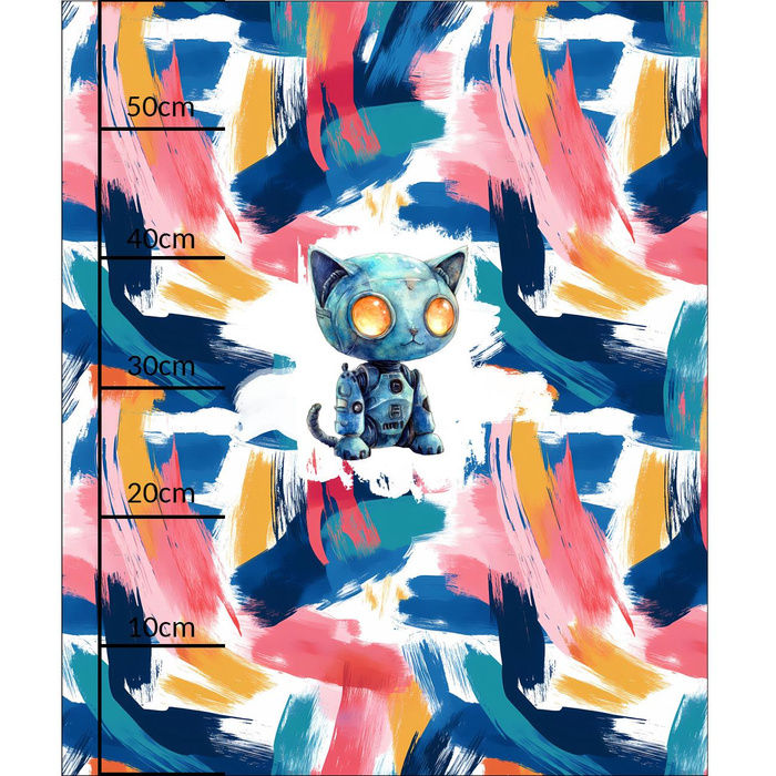 CAT PROTON - panel (60cm x 50cm) SINGLE JERSEY