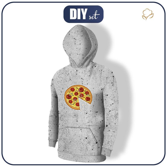 MEN’S HOODIE (COLORADO) - PIZZA - sewing set L