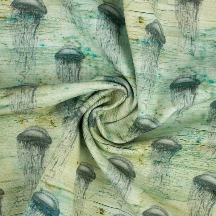 JELLYFISH (SEA ABYSS)  - single jersey with elastane 