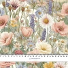 PASTEL FLOWERS WZ. 35 - tkanina wiskozowa