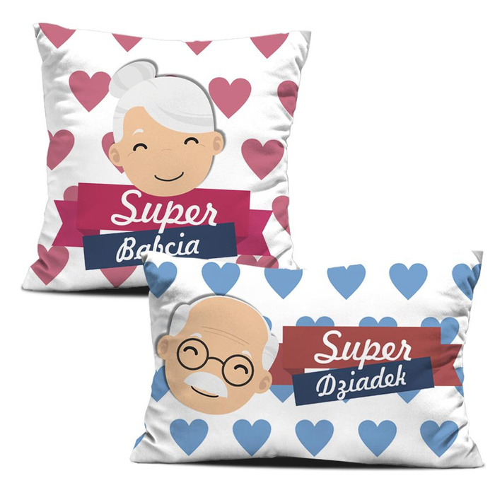 OZDOBNÉ POLŠTÁŘE - SUPER BABCIA, SUPER DZIADEK vz. 1