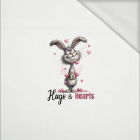 CUTE BUNNY - panel (60cm x 50cm) looped knit