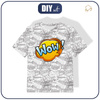 T-SHIRT DZIECIĘCY - KOMIKS / wow - single jersey (128/134)