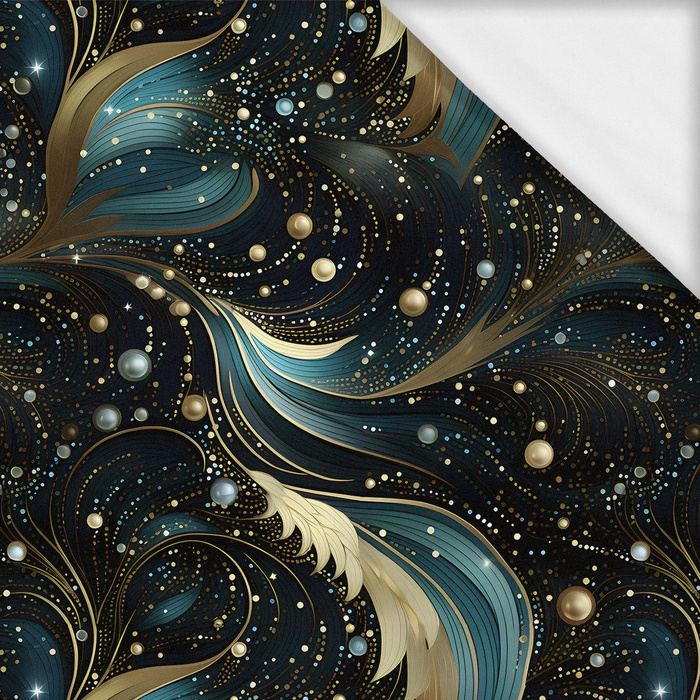 Gilded Glamour wz. 1 - looped knit fabric with elastane ITY