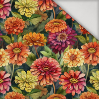 FLOWERS PAPAYA ORANGE WZ. 4 - lycra 300g