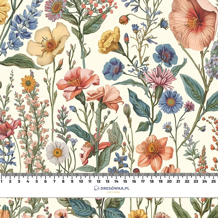 PASTEL FLOWERS WZ. 34 - Minky-Plüsch