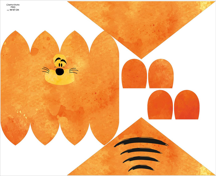 KID'S CAP AND SCARF (TEDDY) - TIGER 55-58