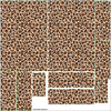 ANIMAL BED - LEOPARD / SPOTS - sewing set - S