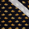 GOLDENE FISCHE (GOLDENER OZEAN) / dunkelblau - French Terry mit Elasthan
