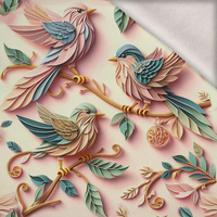 PAPER BIRDS - teplákovina počesaná s elastanem ITY