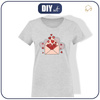 DAMEN T-SHIRT - VALENTINESBRIEF (HAPPY VALENTINE’S DAY) - Single Jersey M