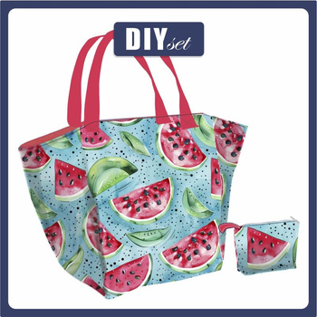 XL bag with in-bag pouch 2 in 1 - Tutti Frutti wz.4 - sewing set