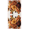 PODUSZKA 45X45 - GOLDEN AUTUMN BOUQUET WZ. 2 - panel przód + tył