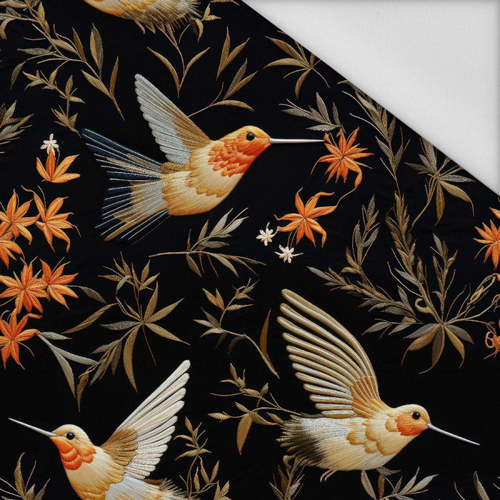 PASTEL BIRDS PAT. 7 (Hummingbirds) - Waterproof woven fabric