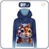 UNISEX HOODIE (HYDRA) - ANIMATED SQUIRREL pat. 2 - sewing set (122/128)