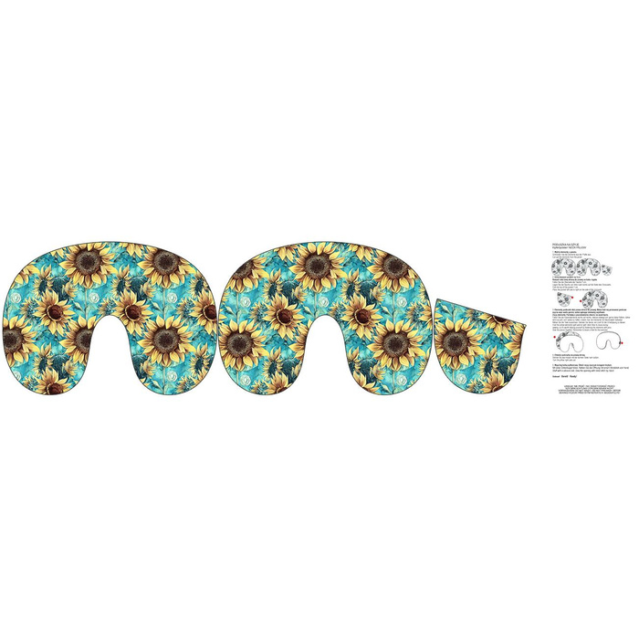 NECK PILLOW - FLOWERS WZ.25 - sewing set