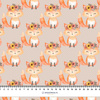 FOXES AND DOTS / beige (FOXES AND PUMPKINS)