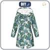 WOMEN'S PARKA (ANNA) - MONSTERA pat. 4 / white - softshell S