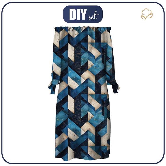 DRESS "CARMEN" - GEOMETRIC PAT. 2 - sewing set