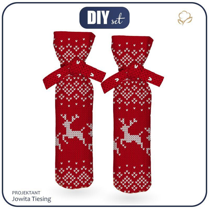 POKROWIEC NA BUTELKĘ - SWETEREK wz. 1 - DIY set
