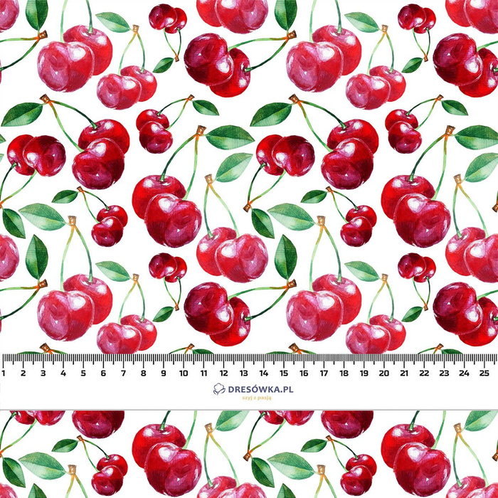 CHERRIES / PAT. 5 - single jersey with elastane 
