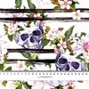 SKULLS ON STRIPES  - Waterproof woven fabric