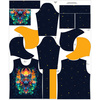 UNISEX HOODIE (HYDRA) -  Animals mandala wz.4 - sewing set (110/116)