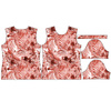 WOMEN’S T-SHIRT- ZEBRA / red - single jersey XXXL