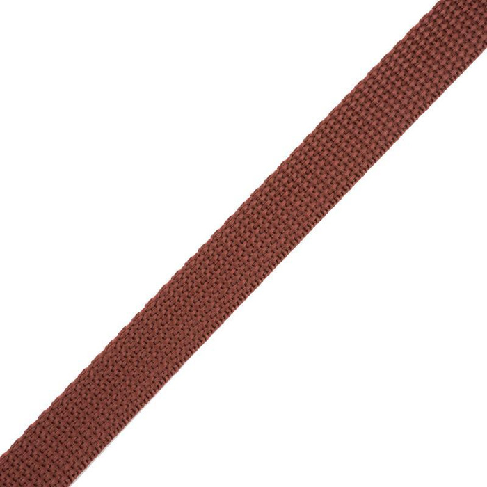 Webbing tape 15mm - brown