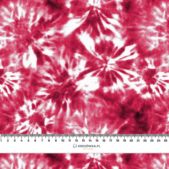 BATIK pat. 1 / viva magenta - looped knit fabric
