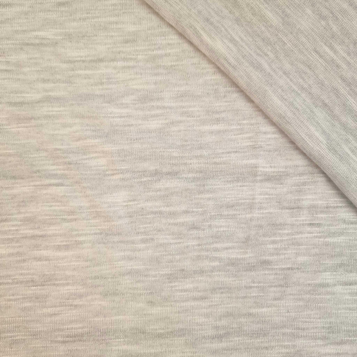 "FLAME" cotton jersey 170g - MELANGE BEIGE D-200