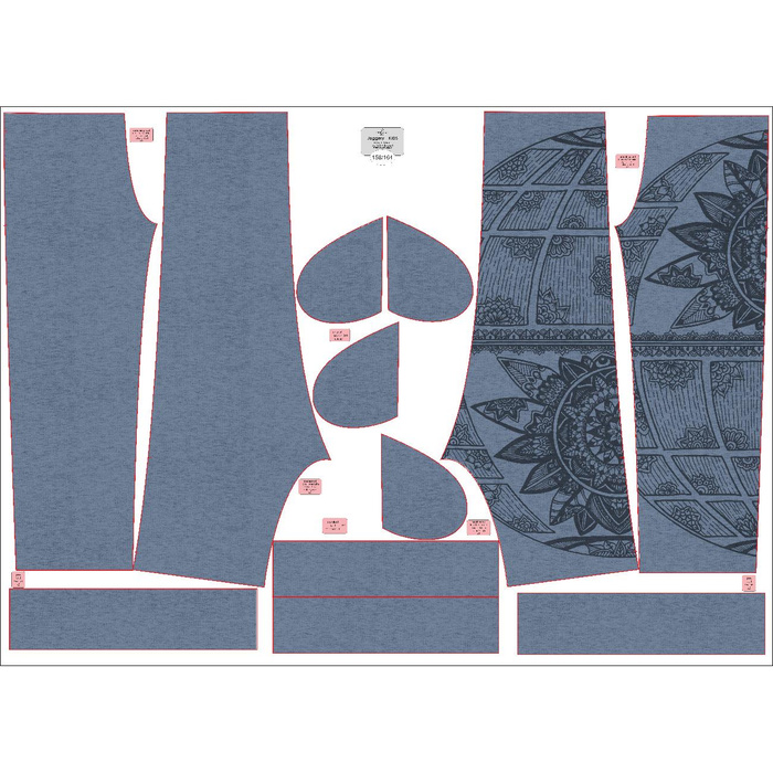 KID'S JOGGERS (ROBIN) - MANDALA PAT. 4 - sewing set