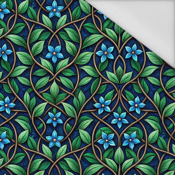 Stained Garden wz.1 (FLOWERS) - tkanina wodoodporna