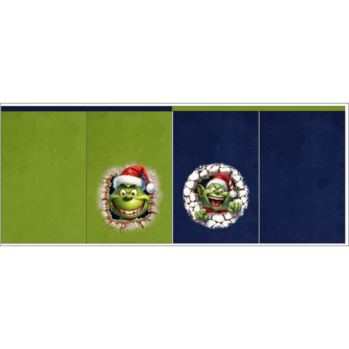 Gift pouches - GREEN CREATURE - sewing set - SMALL