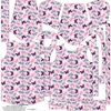 KIDS PARKA (ARIEL) - BUTTERFLIES PAT. 5 / pink (PURPLE BUTTERFLIES) - softshell (98/104)