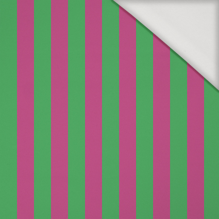 PINK-GREEN STRIPES - Viskose Jersey