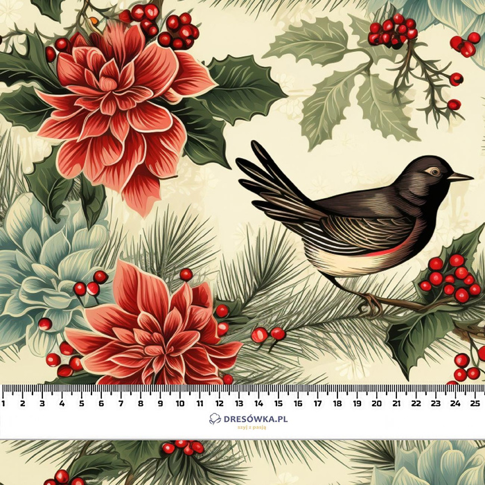 Vintage Christmas wz.18 - Crepe