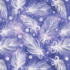 WHITE FEATHERS (Very Peri) - Waterproof woven fabric