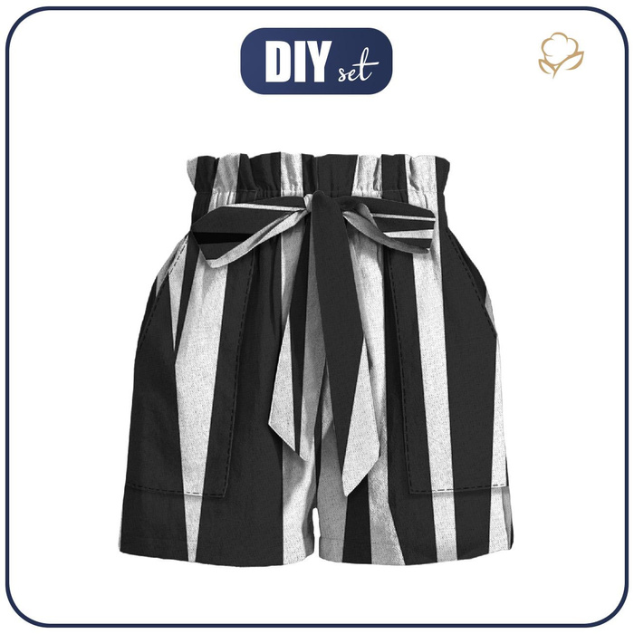 PAPERBAG SHORTS - STREIFEN - Nähset XL