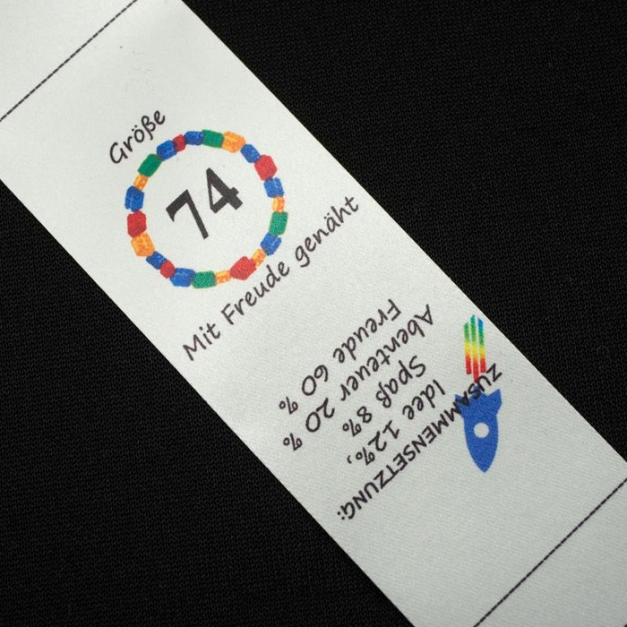 Boyish care tag DE - size 56 - 4 pcs set