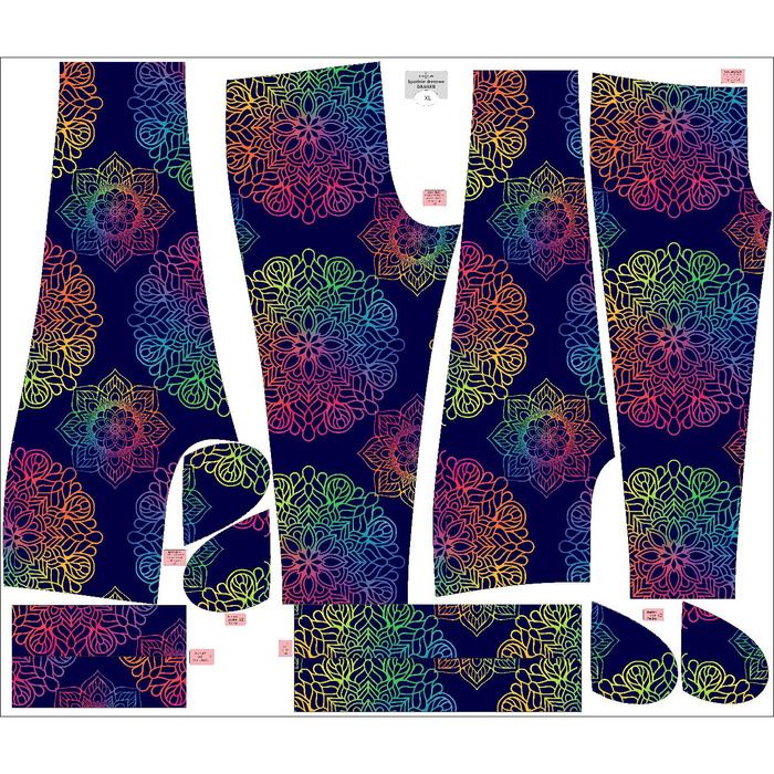 WOMEN'S JOGGERS (NOEMI) - MANDALA pat. 4 - sewing set XL