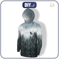 HERREN HOODIE (COLORADO) - WALD OMBRE (WINTER IM GEBIRGE) - Nähset