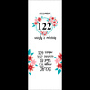 Štítek holčičí "KVĚTY" PL - rozměr 98 - Sada 9 ks