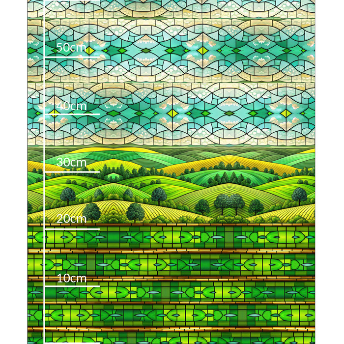 Stained Garden wz. 18 - PANEL (60cm x 50cm)