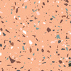 TERRAZZO M. 6 / peach fuzz - Leinen 100%