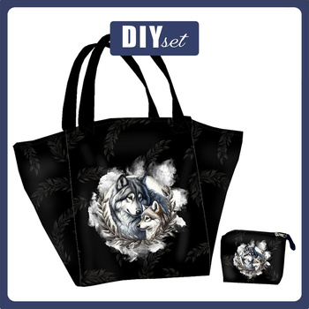 Torba XL z saszetką 2 w 1 - CUTE ANIMALS wz.17 - zestaw do uszycia