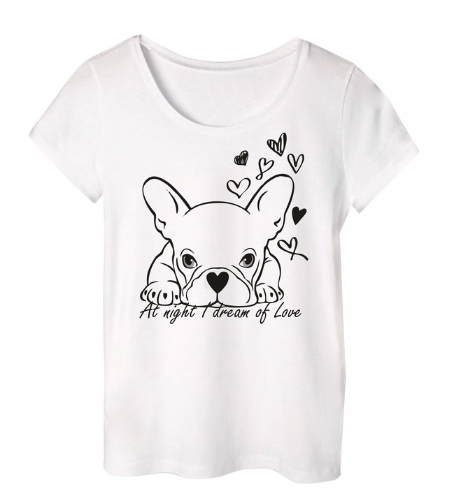 PYJAMAS-T-SHIRT - HUND / Kontur - XXXL