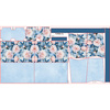XL bag with in-bag pouch 2 in 1 - PASTEL FLOWERS WZ.14 - sewing set